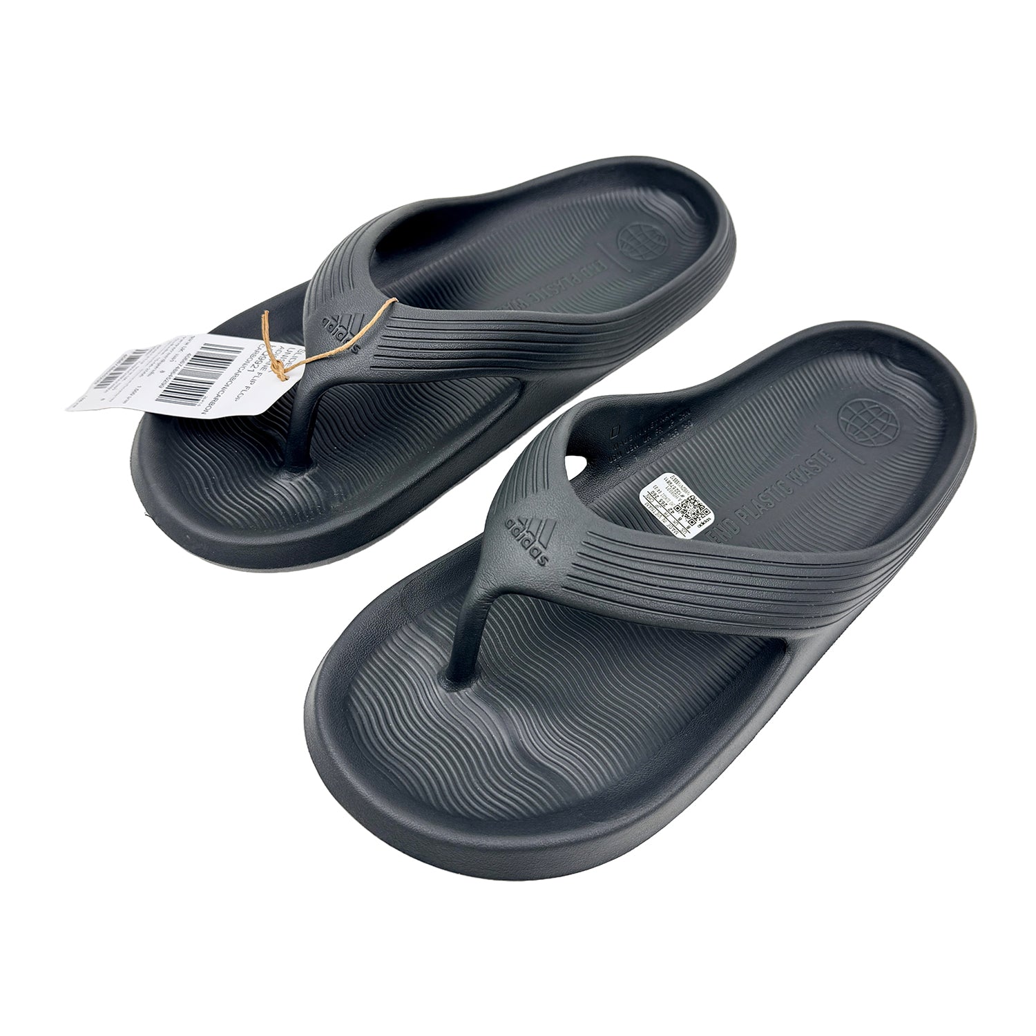 Right Angle Image of Adidas Men's Adicane Flip-Flop Slippers (Size 42) HQ9921