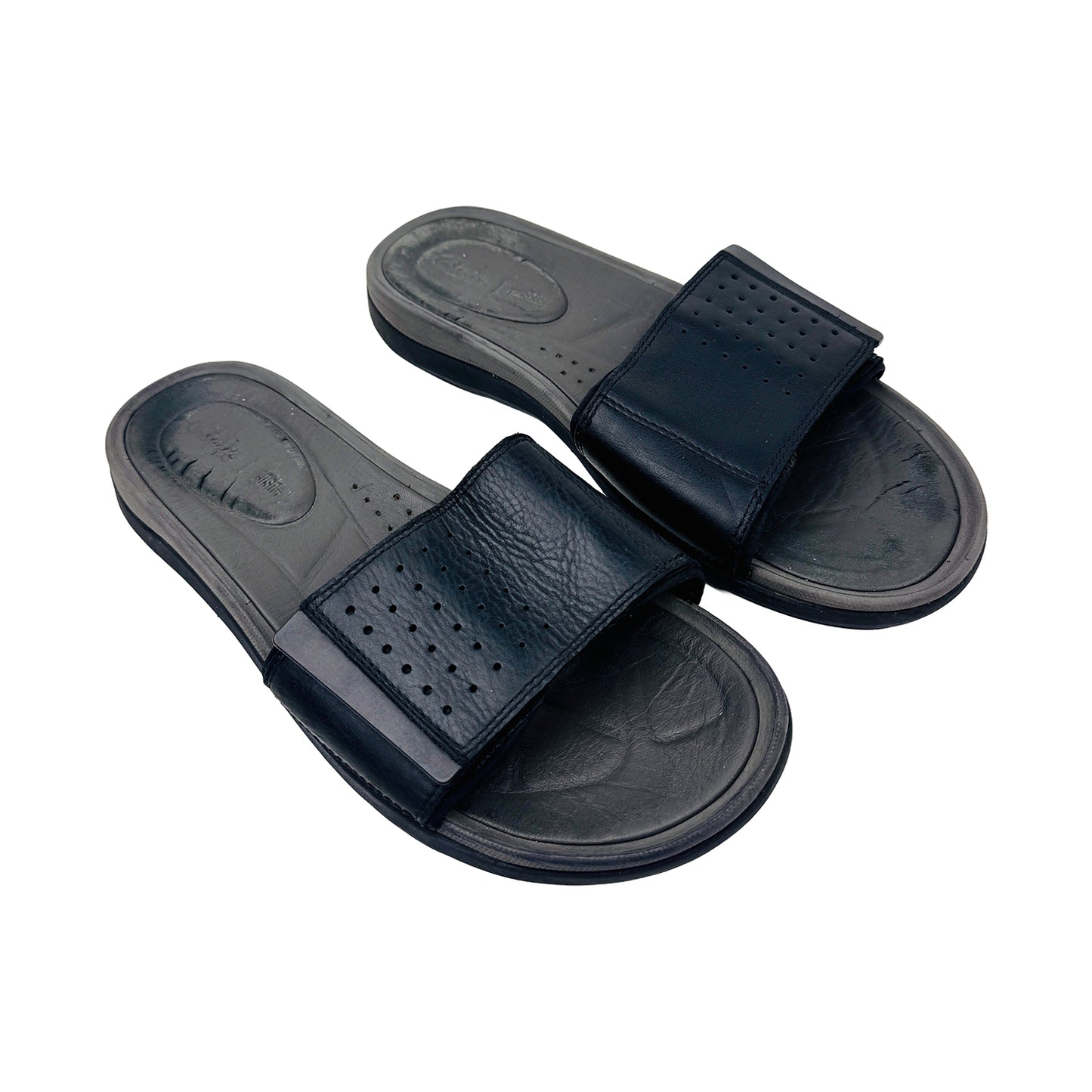 Right Angle Image of Clarks Men's Garratt Slides (Size 44/44.5)