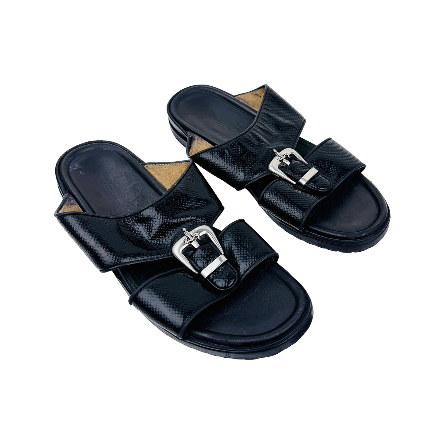 Right Side image of Cesare Paciotti Men's Leather Slippers (Size 40/41)