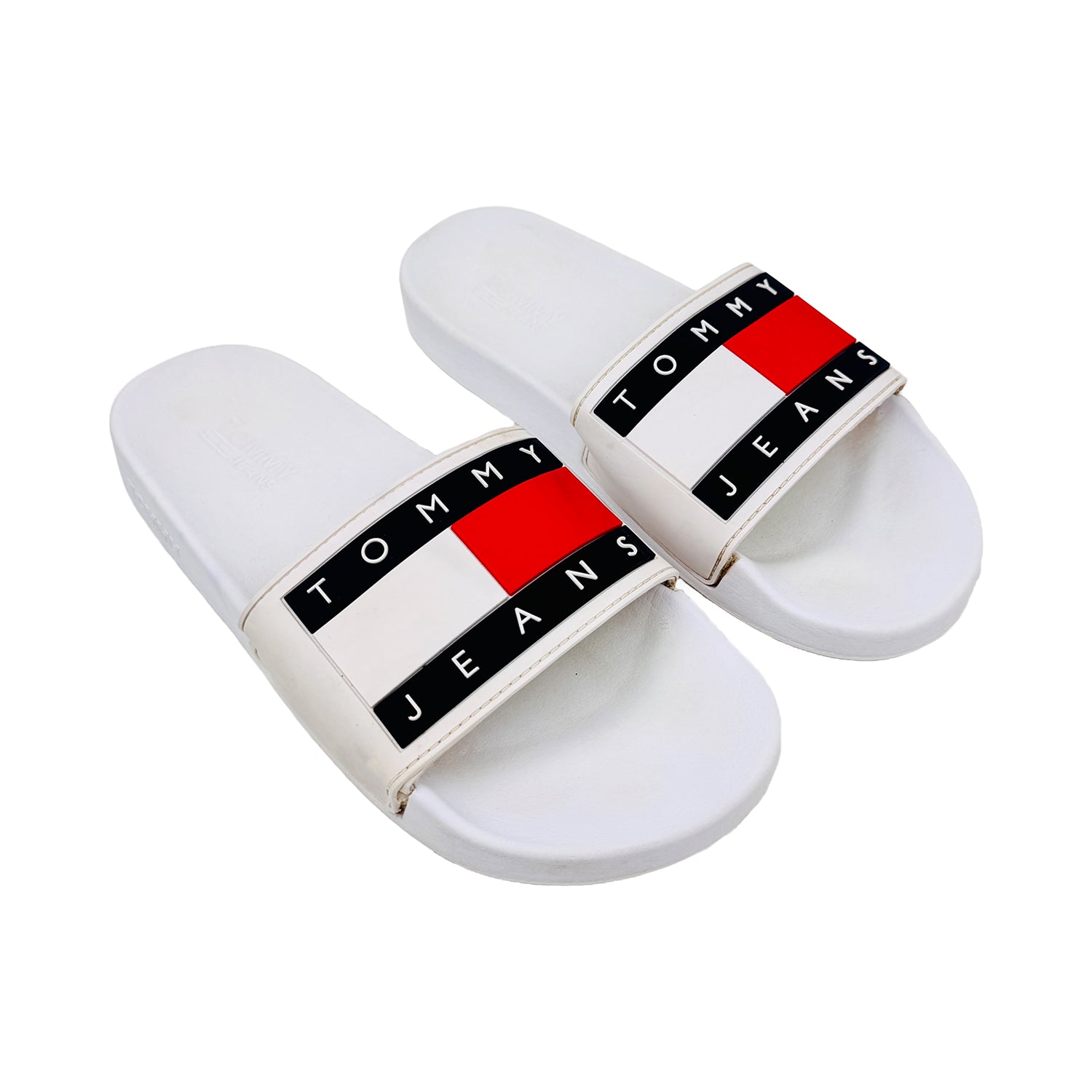 Right Side image of Tommy Jeans Men's Flag Pool Slides (Size 41.5/42)