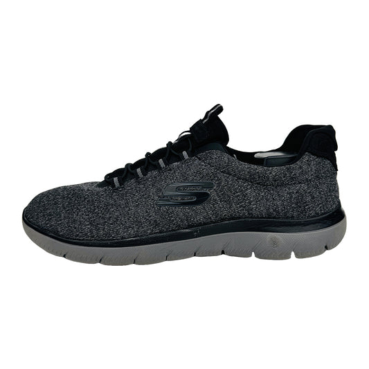 Skechers Men’s Summits Forton Gray/Black Shoes (Size 44) - 52813 BKCC