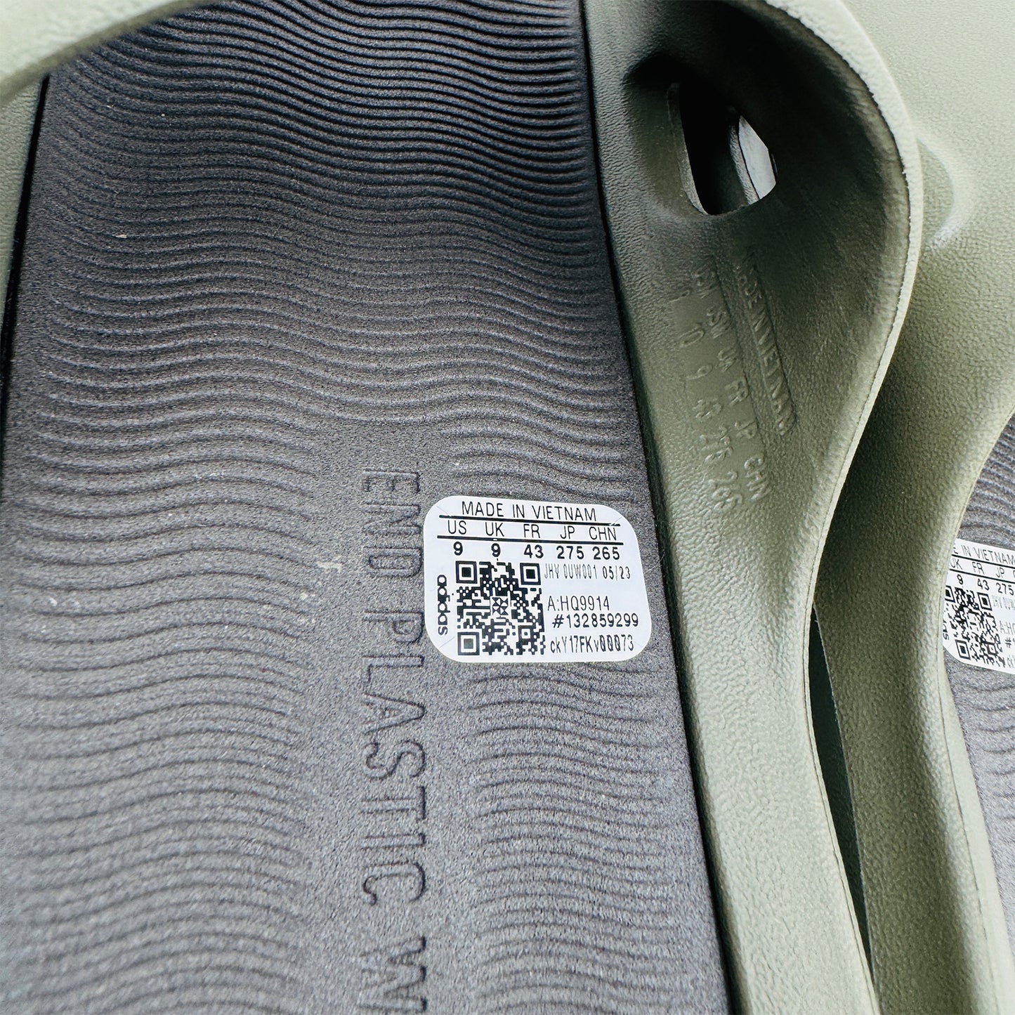 Tag Image of Adidas Men's Adicane Olive Strata Slides (Size 42/43) HQ9914