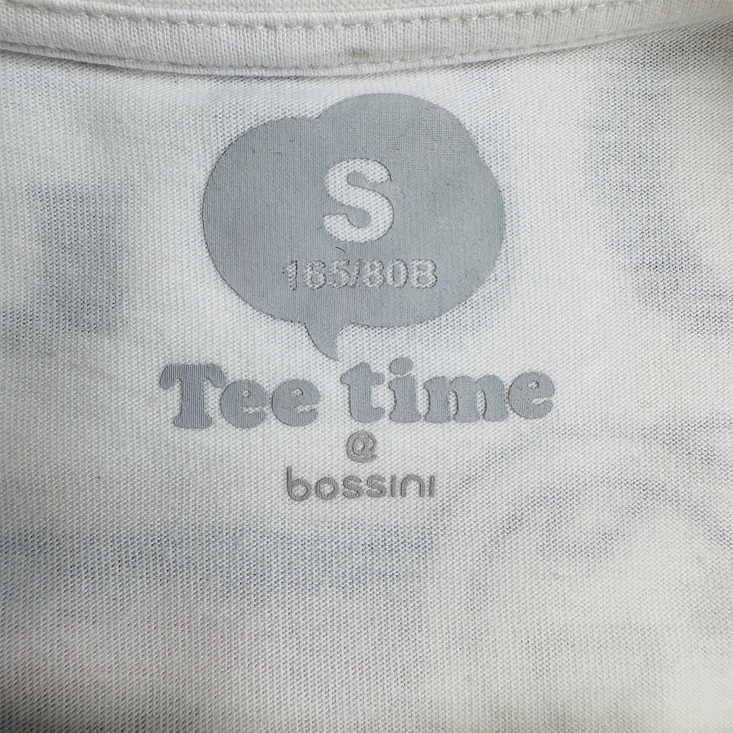 Tea Time Women's Bossini Top Peak Logo White T-Shirt (Size Small)