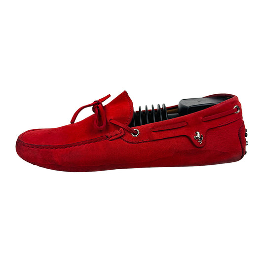 Tods Ferrari X Gommino Driving Red Shoes (Size 42/42.5) Made in Italy