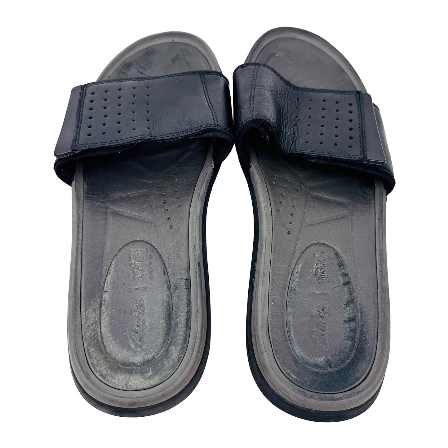 Top Back Image of Clarks Men's Garratt Slides (Size 44/44.5)