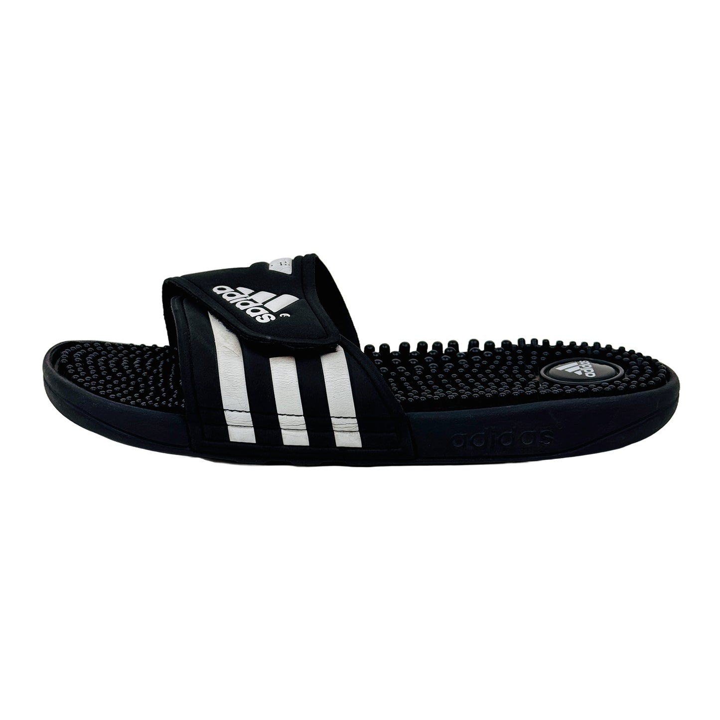 Adidas Adissage Black Slides (Size 40.5) - 087609