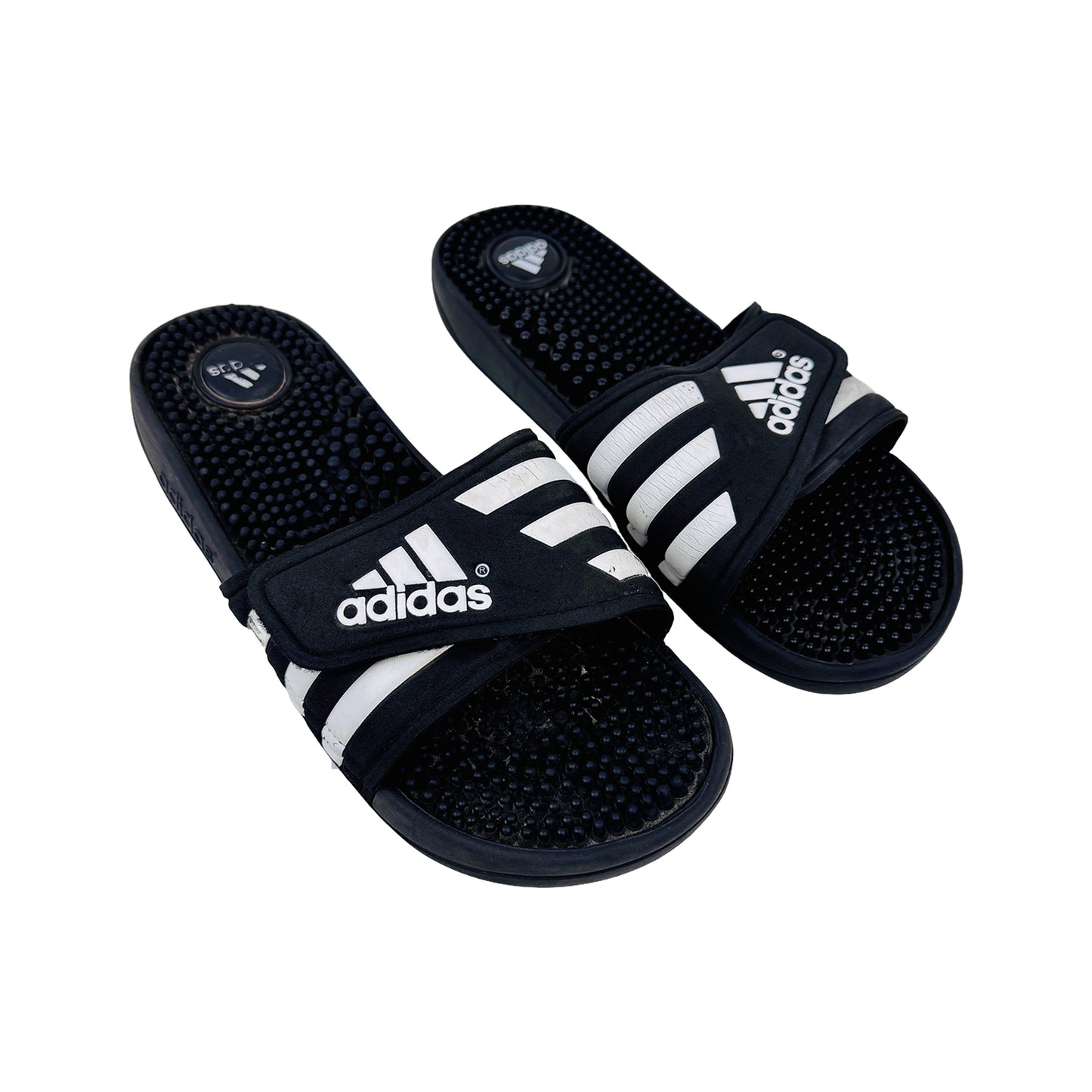 Adidas Adissage Black Slides (Size 40.5) - 087609