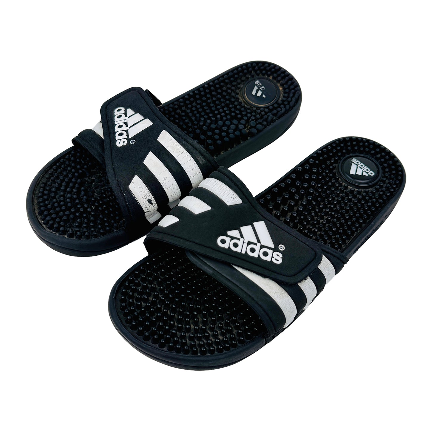 Adidas Adissage Black Slides (Size 40.5) - 087609