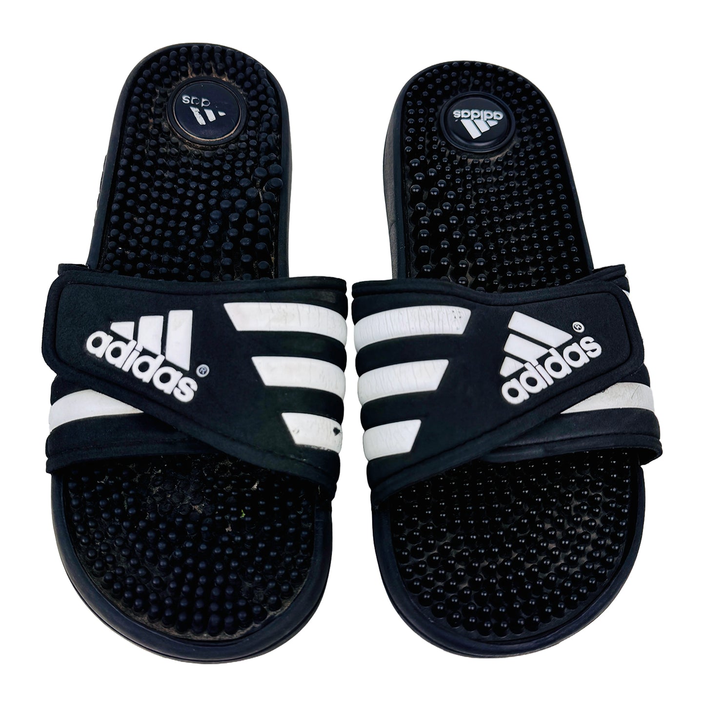 Adidas Adissage Black Slides (Size 40.5) - 087609