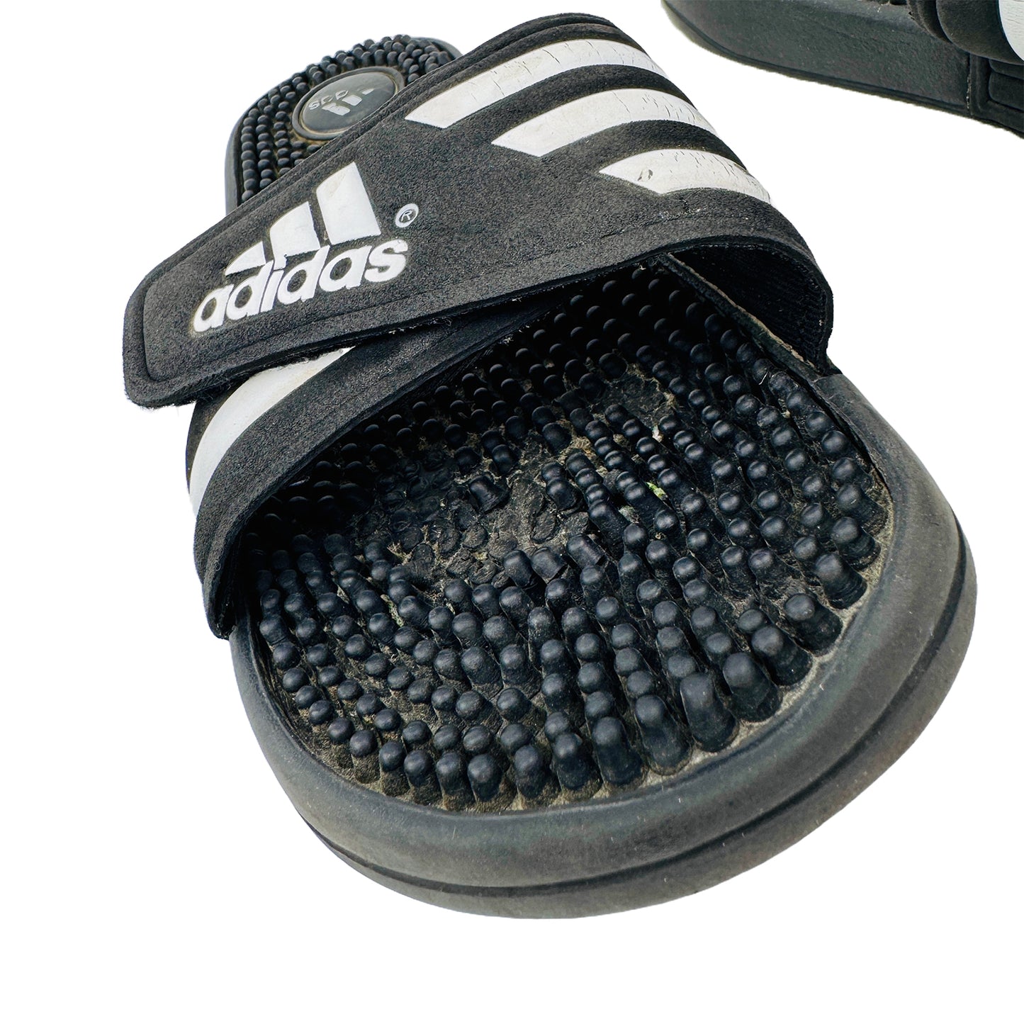 Adidas Adissage Black Slides (Size 40.5) - 087609