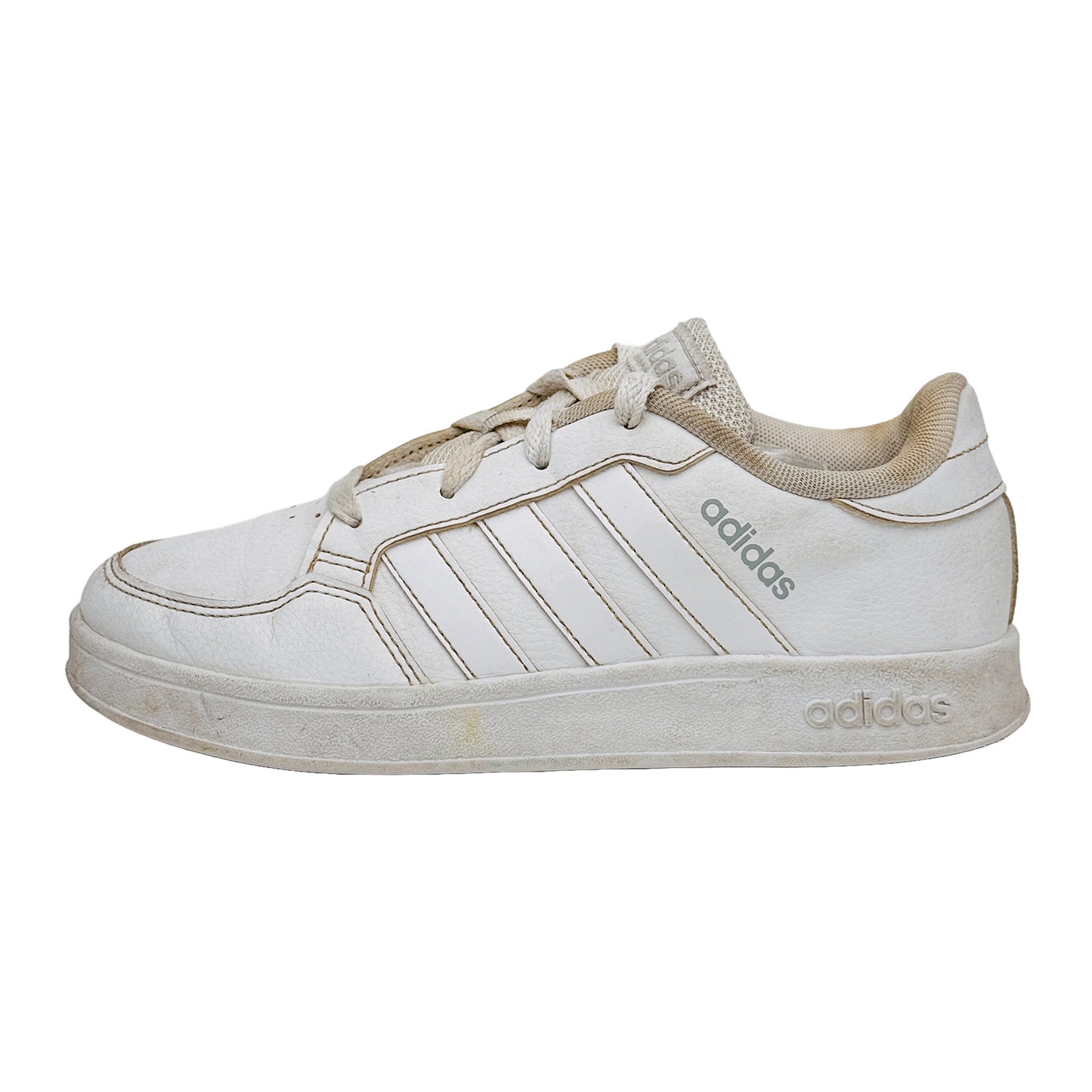 Adidas Kids Breaknet White Shoes (Size 34) - FY9504