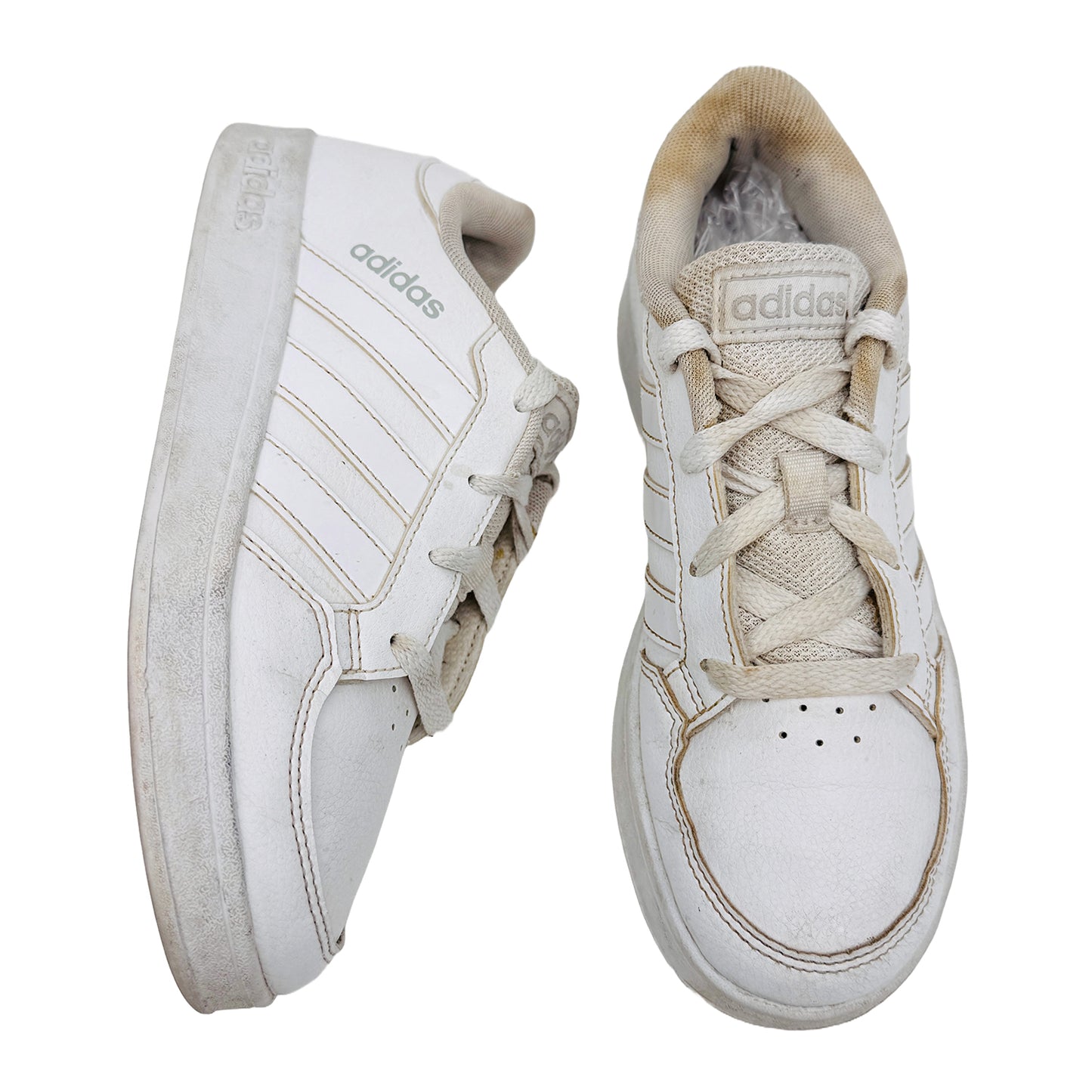 Adidas Kids Breaknet White Shoes (Size 34) - FY9504