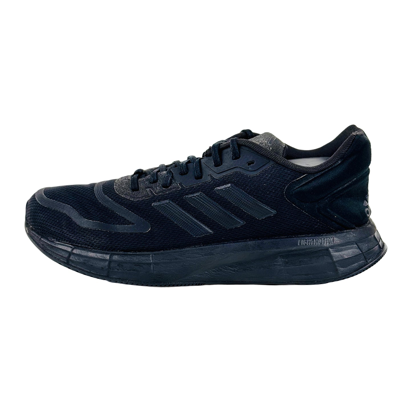 Adidas Men's Duramo 10 Black Sneaker Shoes (Size 41) - GW8342