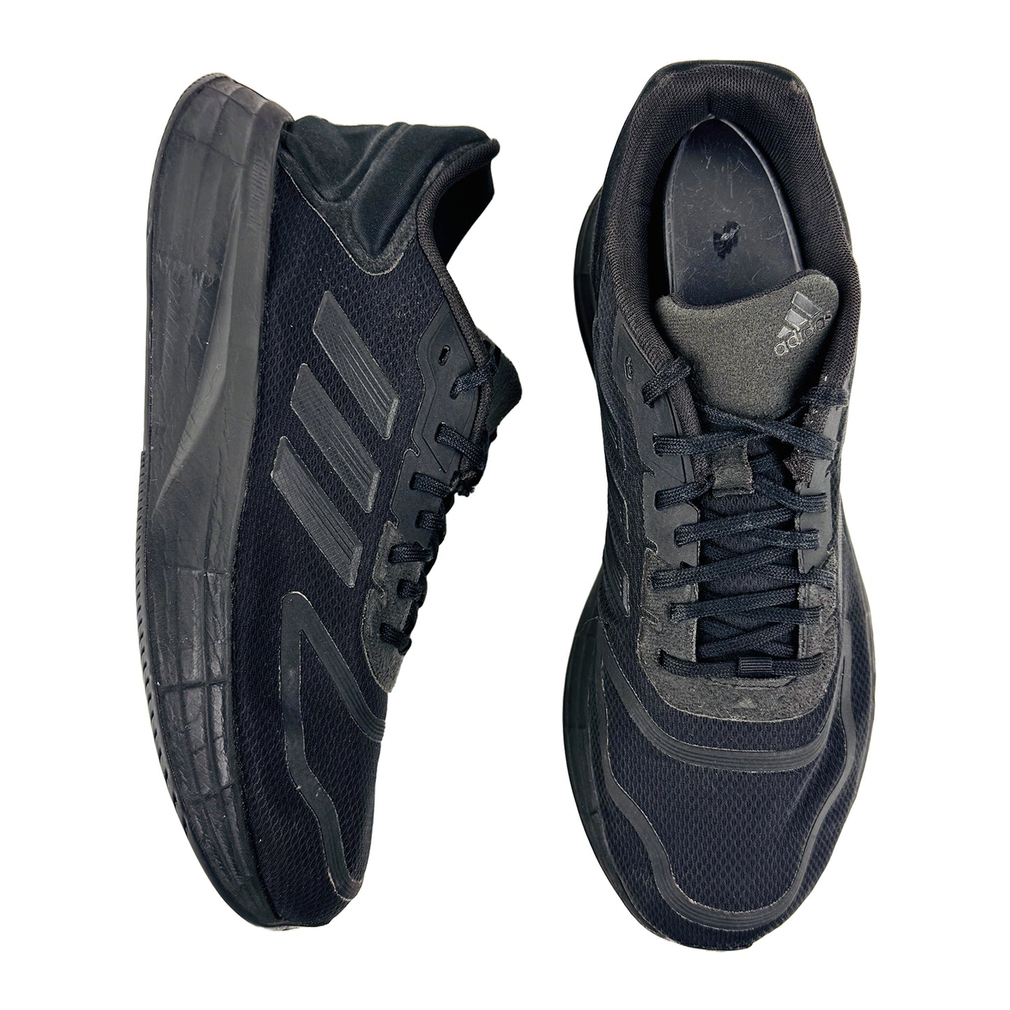 Adidas Men's Duramo 10 Black Sneaker Shoes (Size 41) - GW8342