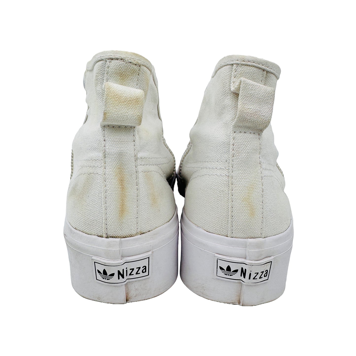 Adidas Nizza Platform Mid White Shoes (Size 38.5) - FY2782