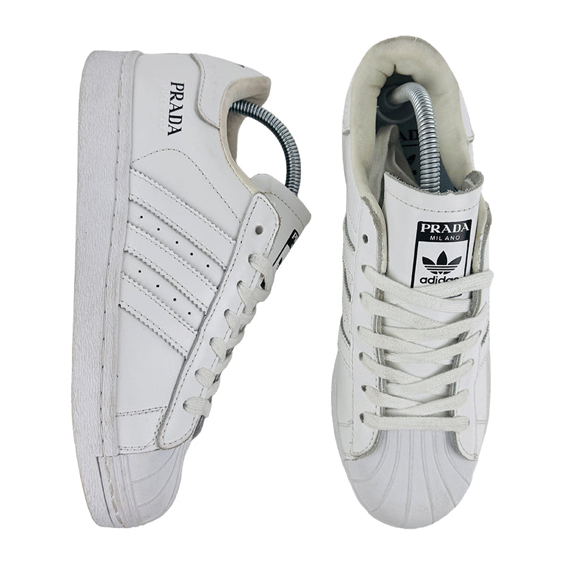 Adidas Prada X Superstar White Sneaker Shoes (Size 40) - FW6683