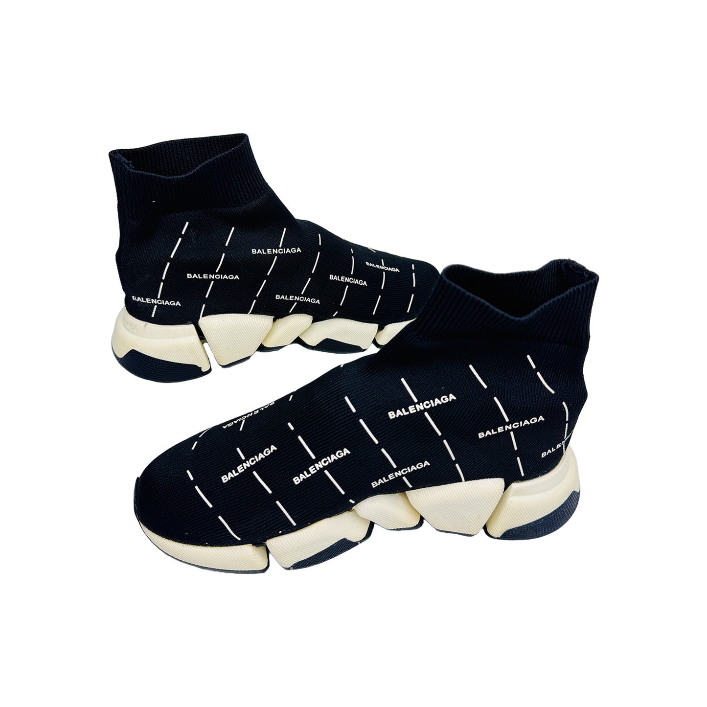 Balenciaga Speed 2.0 All Over Logo Shoes (Size 37/38) - 645421W2DBT1090