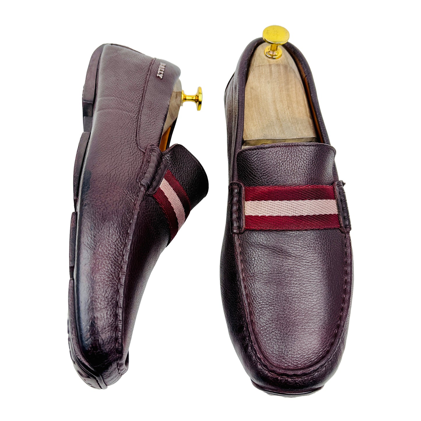 Bally Men's Brown Driving Loafer Shoes (Size 42.5)