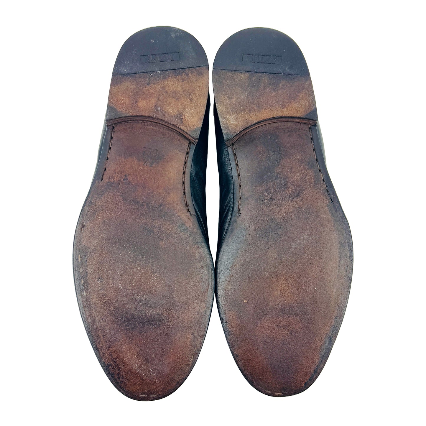 Bally Men's Tessel Black Leather Loafer Shoes (Size 42/42.5)