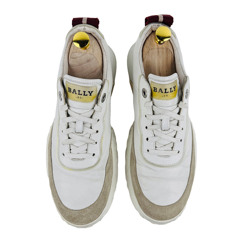 Bally Men's White Sneaker Shoes (Size 42/42.5)