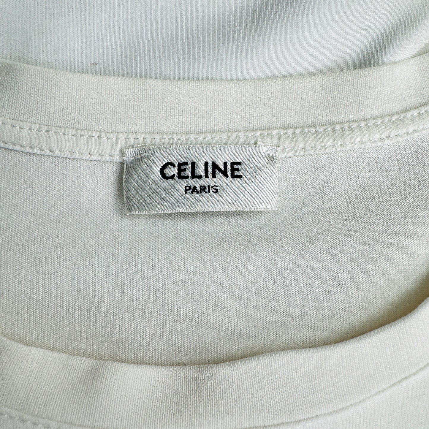 Celine Men's Haula White T-Shirt (Size Medium) - WW43398