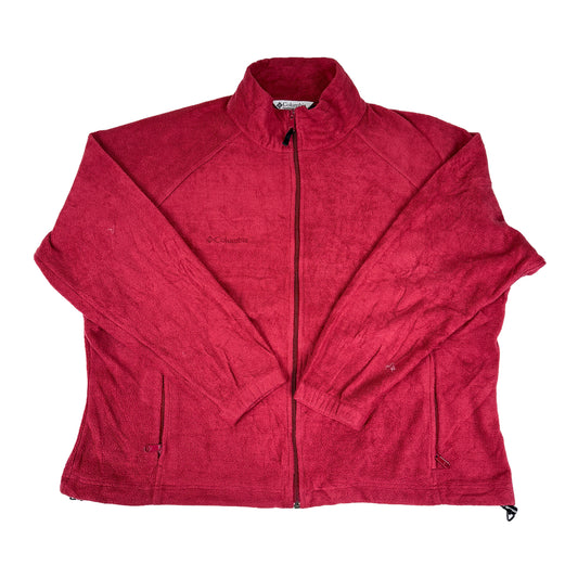 Columbia Sportswear Women's Full Zip Fleece Red Jacket (Size XXL) - RN69724 CA05367