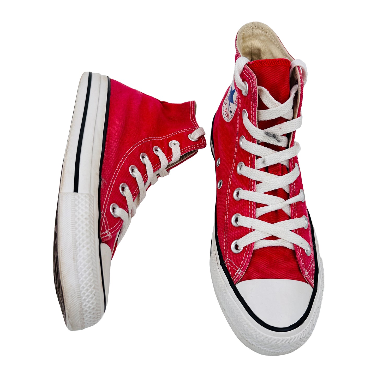 Converse Chuck Taylor All Star Hi Top Red Shoes (Size 37.5) - 101013