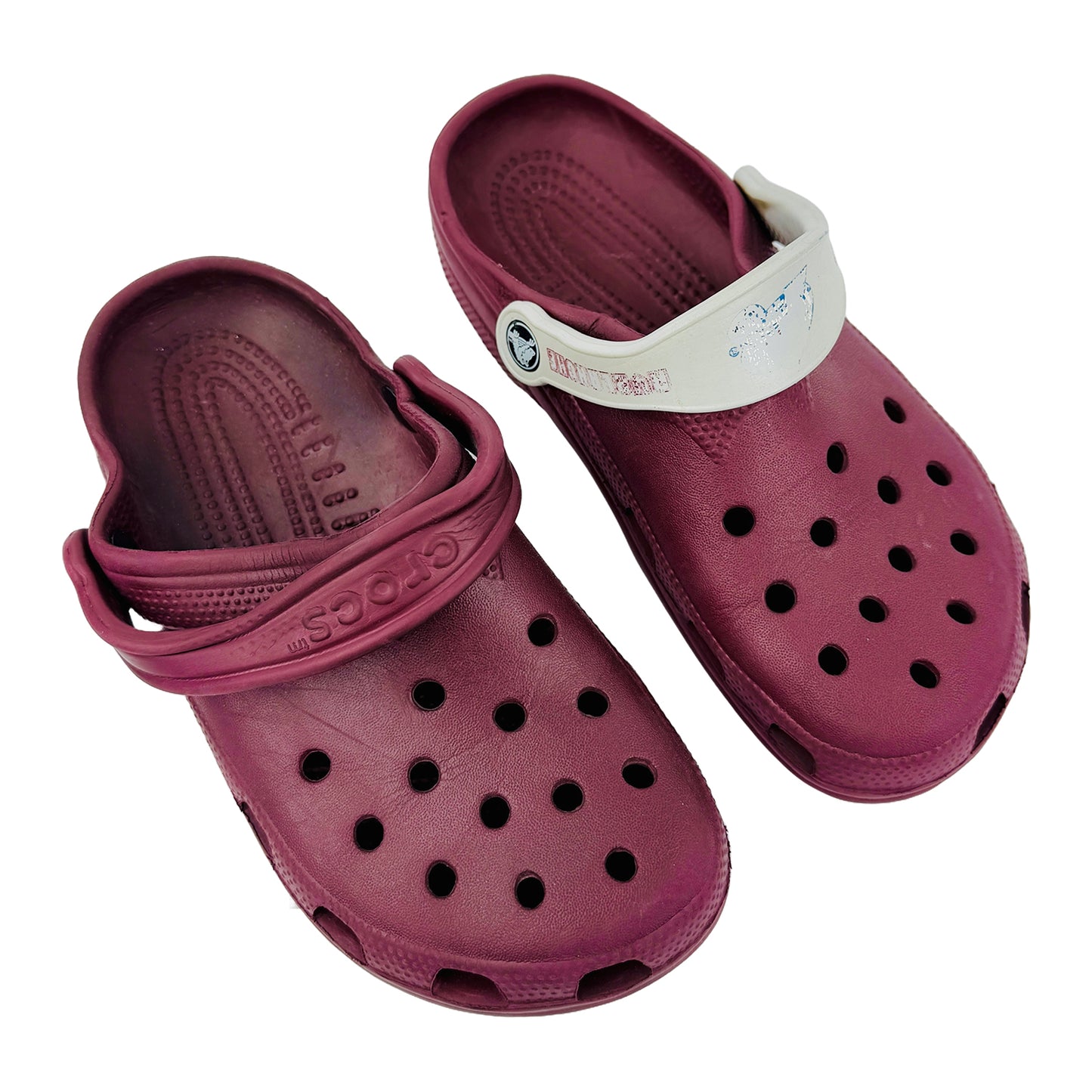 Crocs Women's Classic Maroon Slides (Size 36/37)