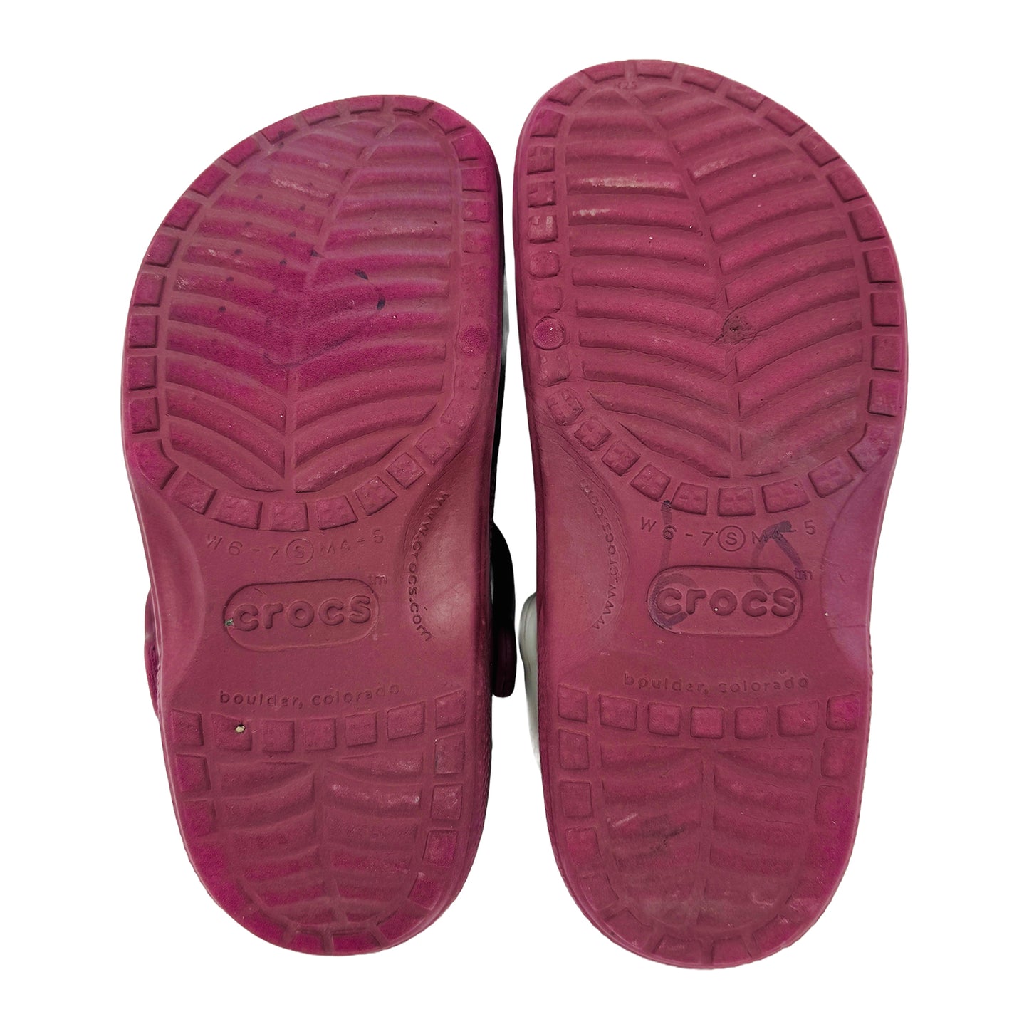 Crocs Women's Classic Maroon Slides (Size 36/37)