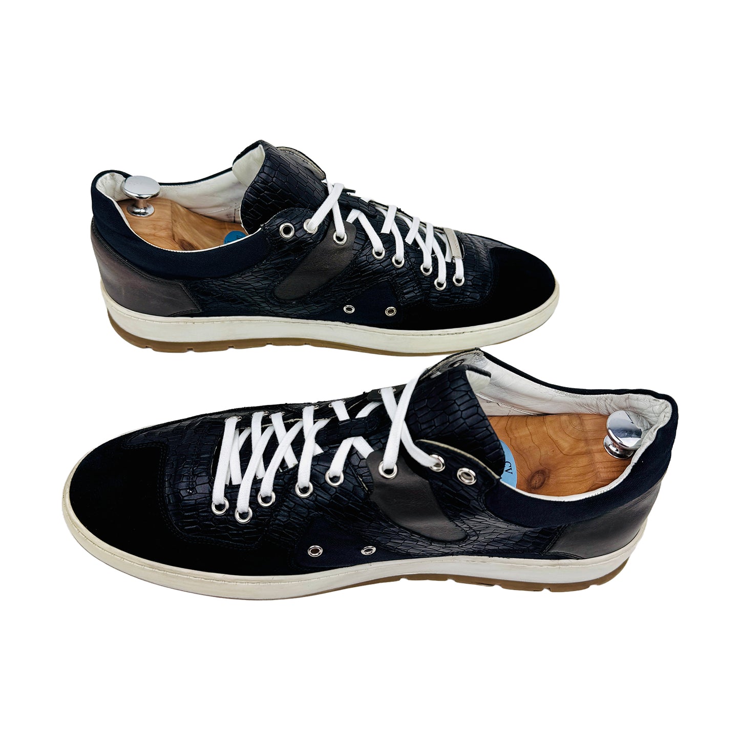 Dior Men's Homme Black Leather Sneakers (Size 45)
