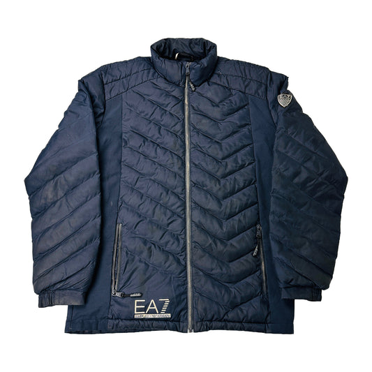 Emporio Armani Men's EA7 Night Blue Down Jacket (Size XXL)