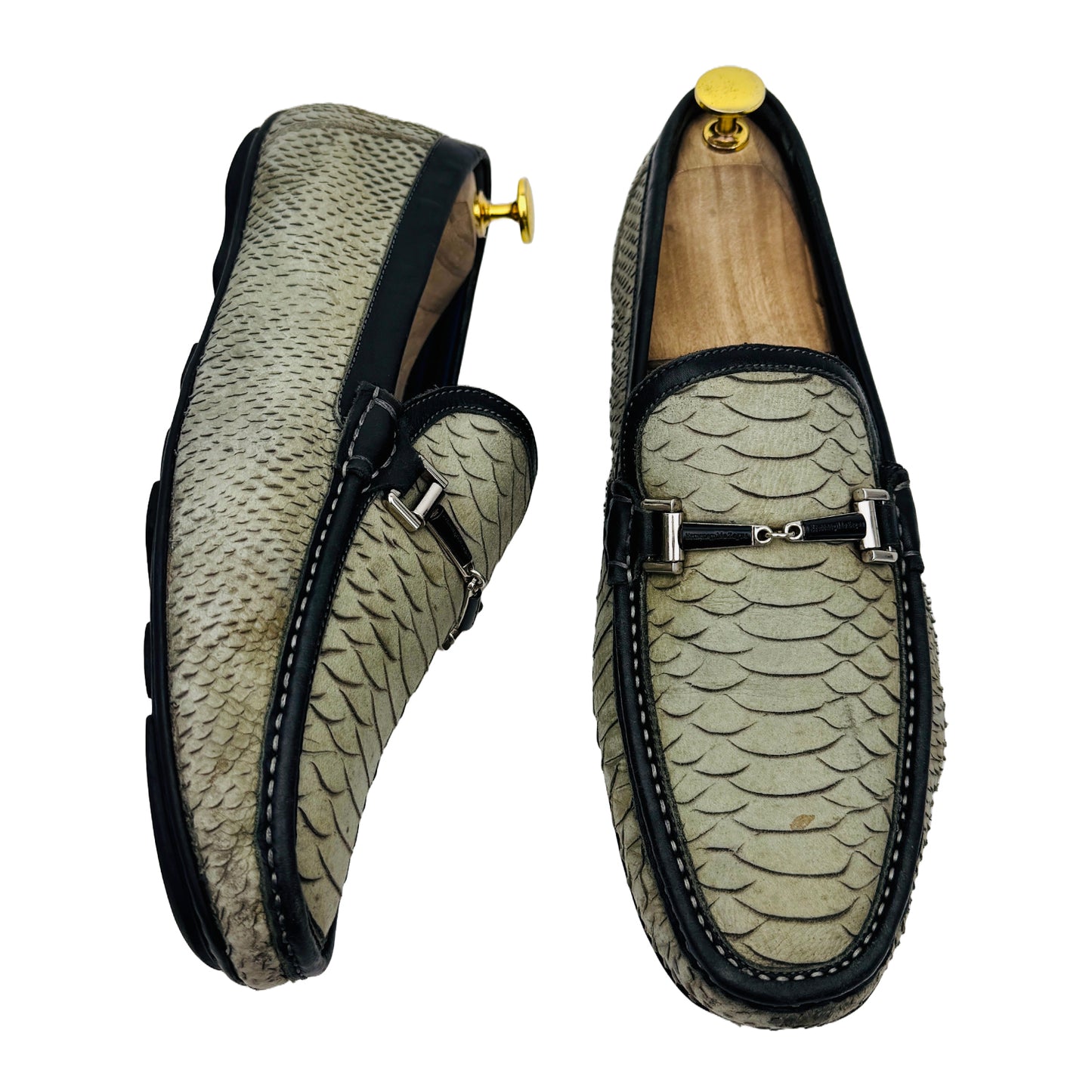 Ermenegildo Zegna Woven Leather Loafer Shoes (Size 43/43.5)