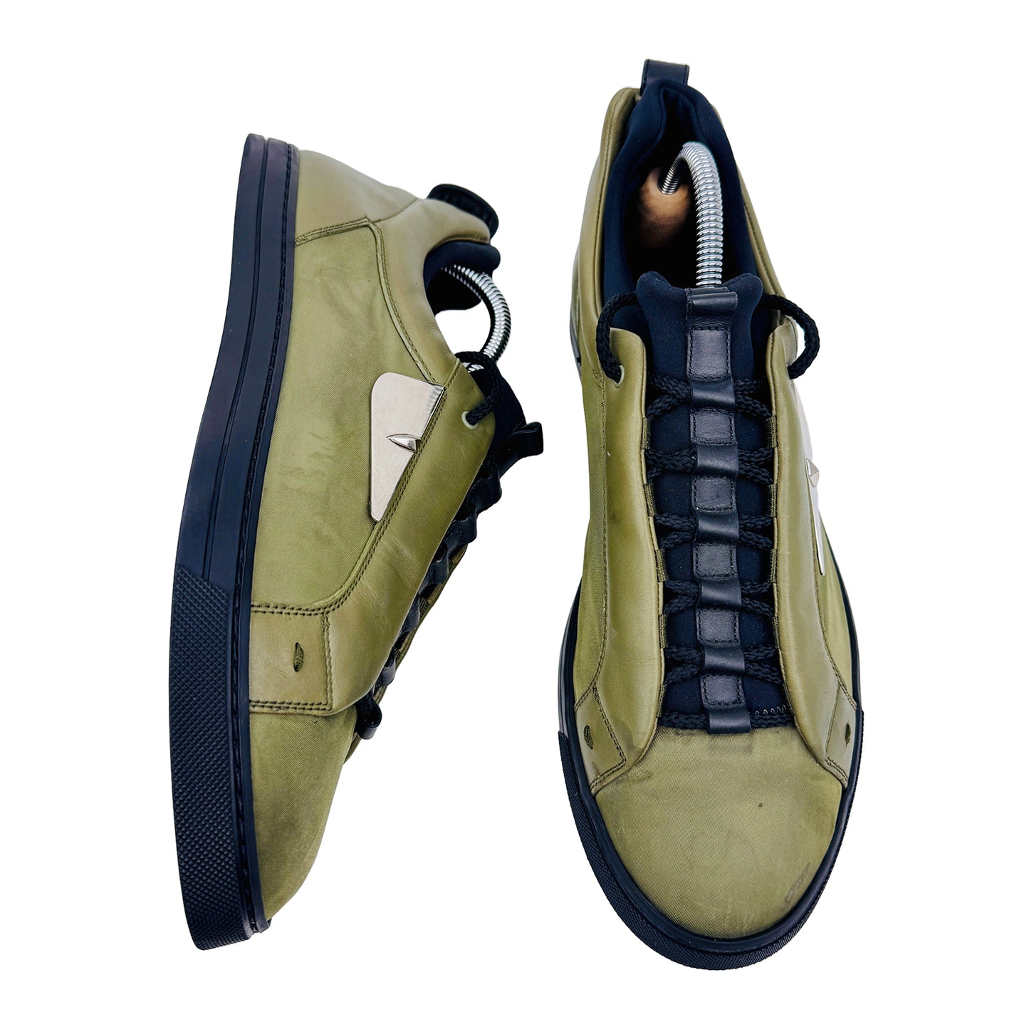 Fendi Buggies Applique Green Sneakers (Size 43) - 7E1021