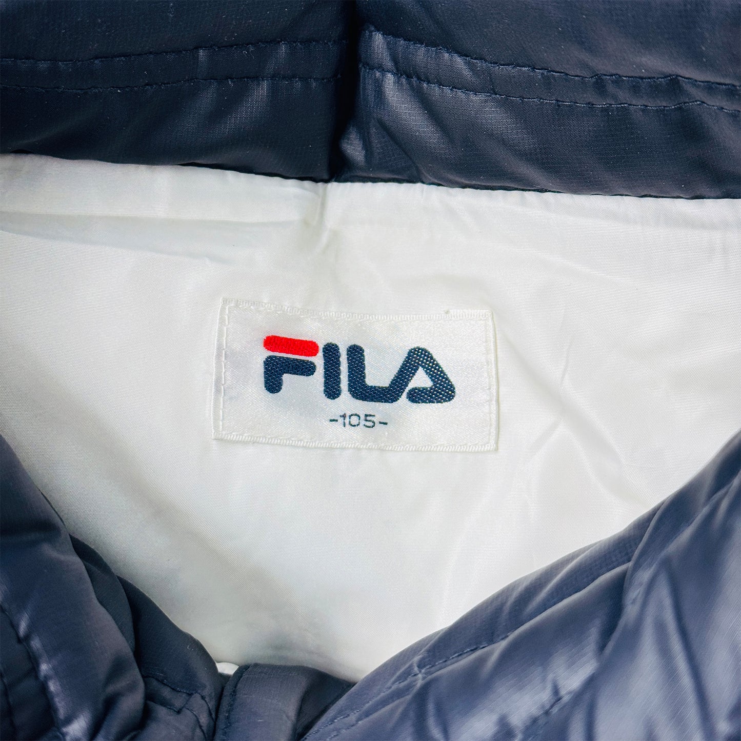 Fila Men's Puffer Sleeveless White Jacket (Size Medium)