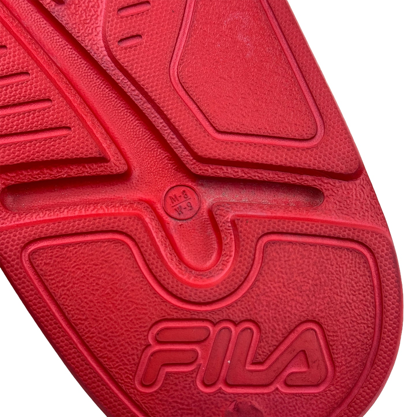 Fila Sleek BX Red/Black Slides (Size 41/41.5)