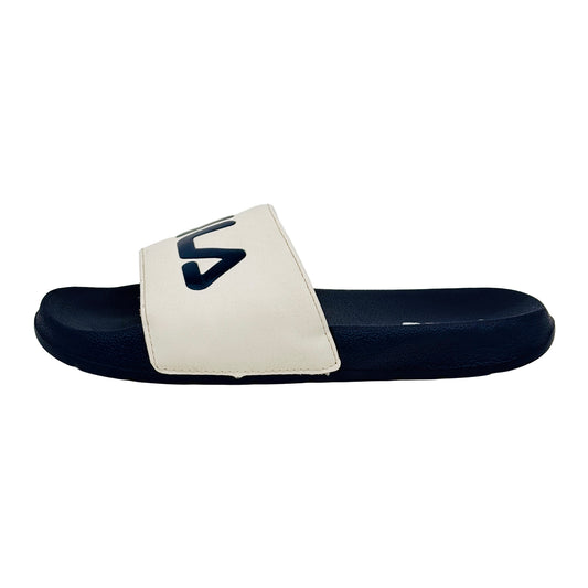 Fila Women's Logo Comfort Blue Slides (Size 37/37.5)