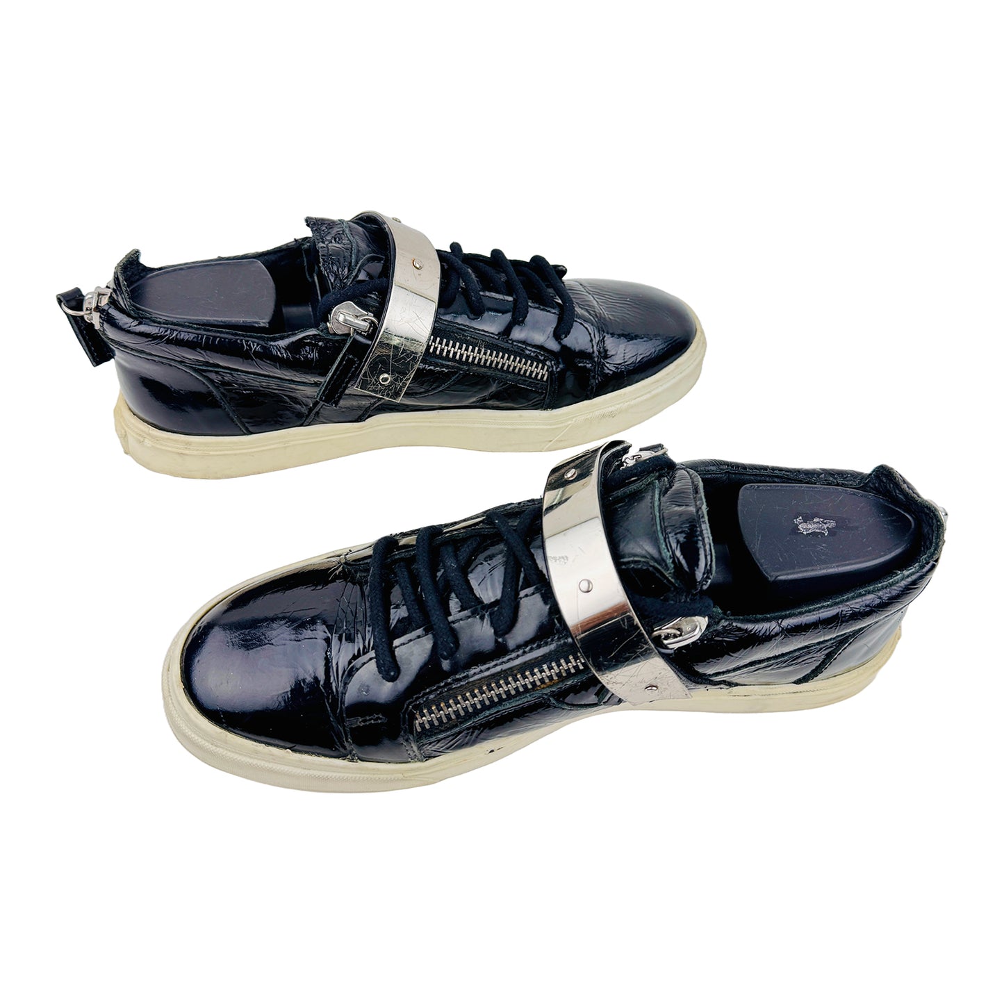 Giuseppe Zanotti Coby Low Ankle Buckle Lace up Shoes (Size 40)