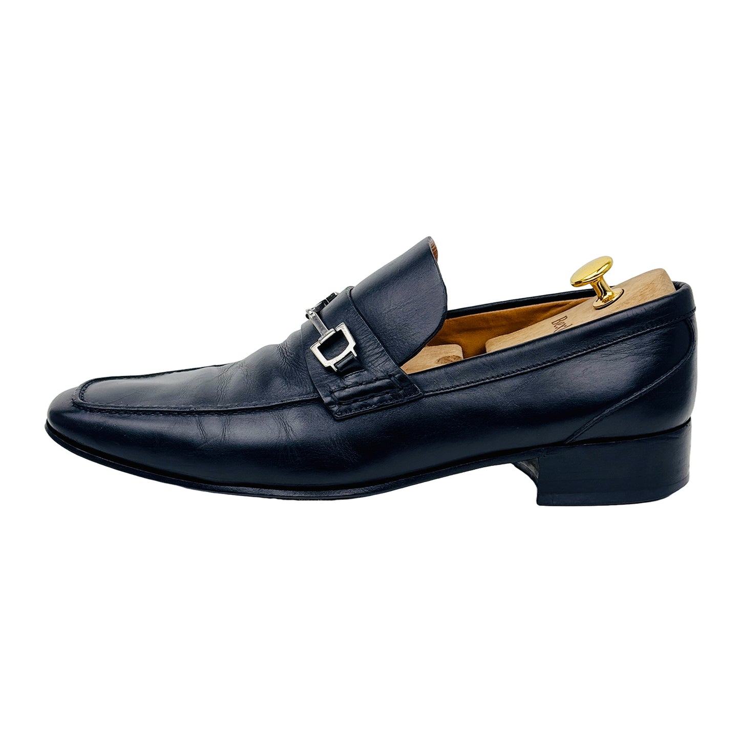 Gucci Horsebit GG Black Loafers (Size 44.5) - 256345