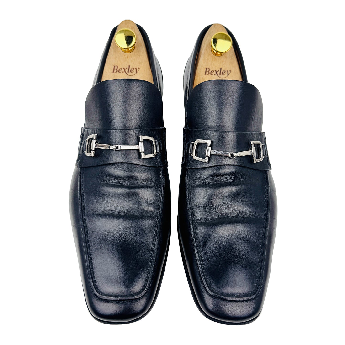 Gucci Horsebit GG Black Loafers (Size 44.5) - 256345