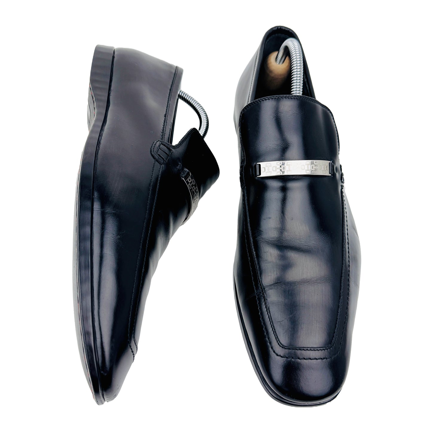 Gucci Men's Black Leather Loafers (Size 43.5/44)