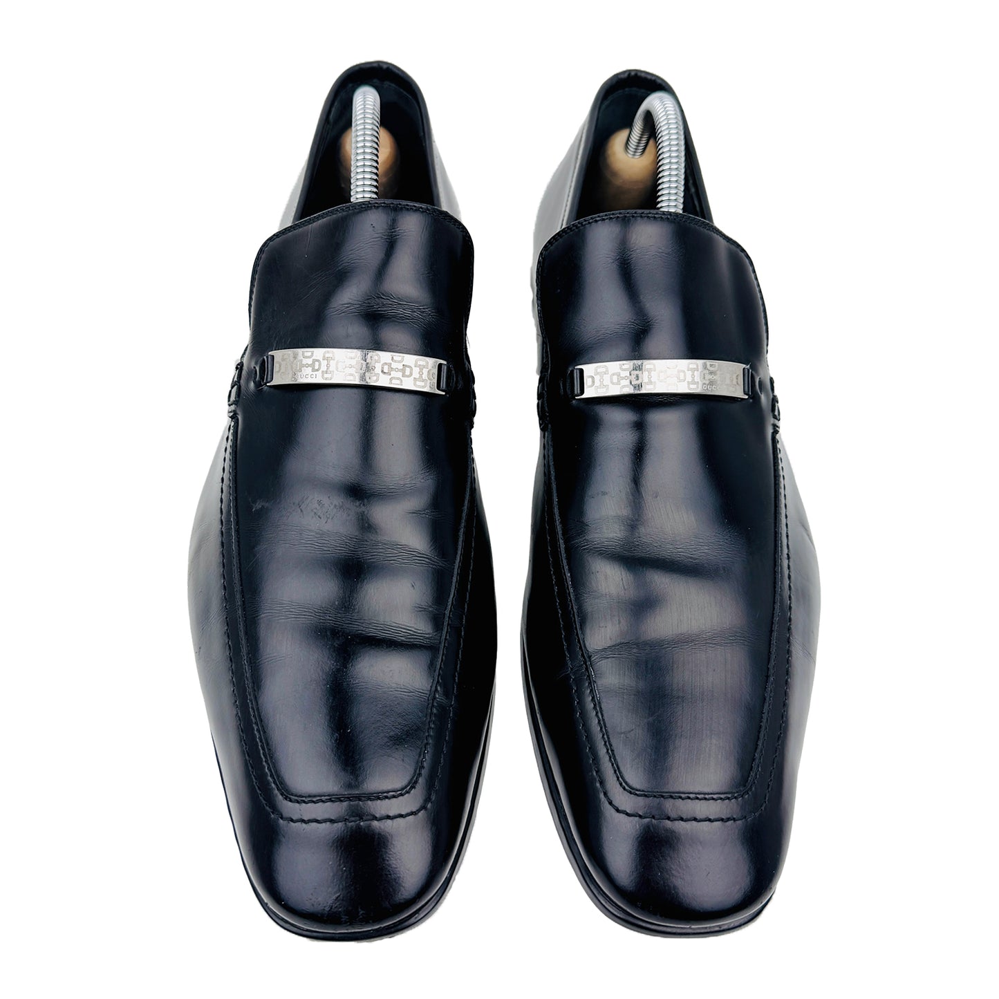 Gucci Men's Black Leather Loafers (Size 43.5/44)