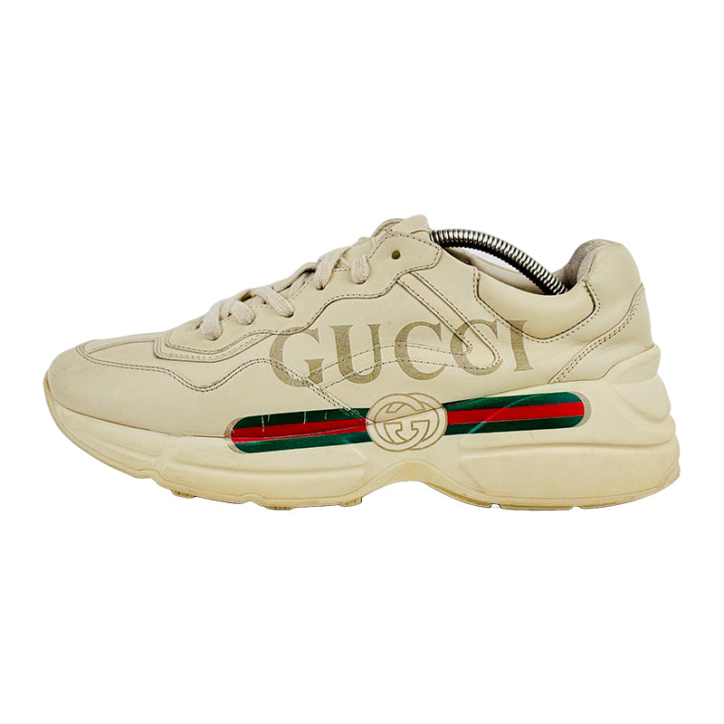 Gucci Men's Rhyton With Gucci Logo Shoes (Size 42/42.5) - 528892 DRW00 9522