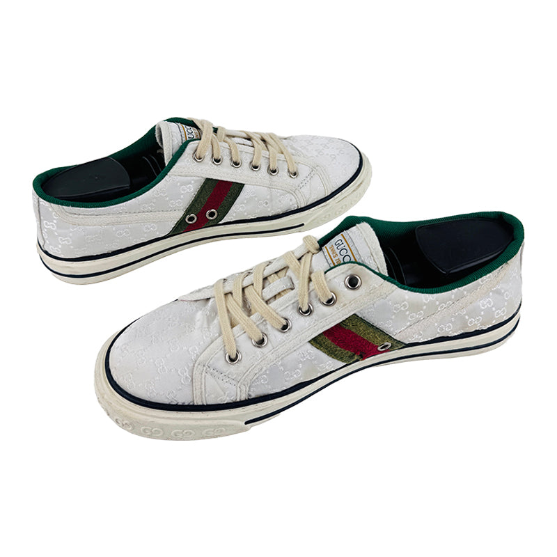 Gucci Men's Tennis 1977 White Sneaker Shoes (Size 41.5/42) - 801568 FADOG 9153