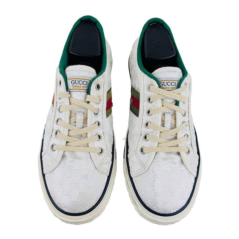 Gucci Men's Tennis 1977 White Sneaker Shoes (Size 41.5/42) - 801568 FADOG 9153