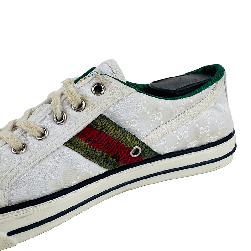 Gucci Men's Tennis 1977 White Sneaker Shoes (Size 41.5/42) - 801568 FADOG 9153