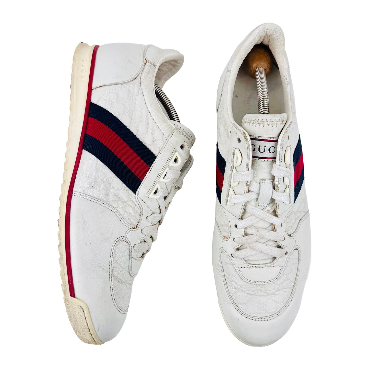 Gucci Micro Guccissima Web Detail Shoes (Size 42/42.5) - 233334