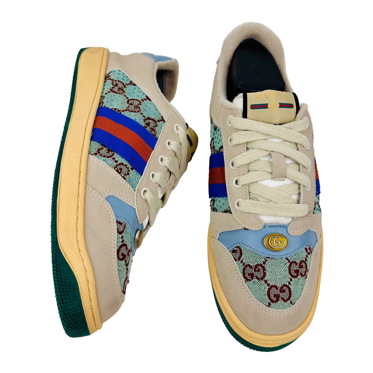 Gucci Screener With Crystals Sneakers (Size 42)