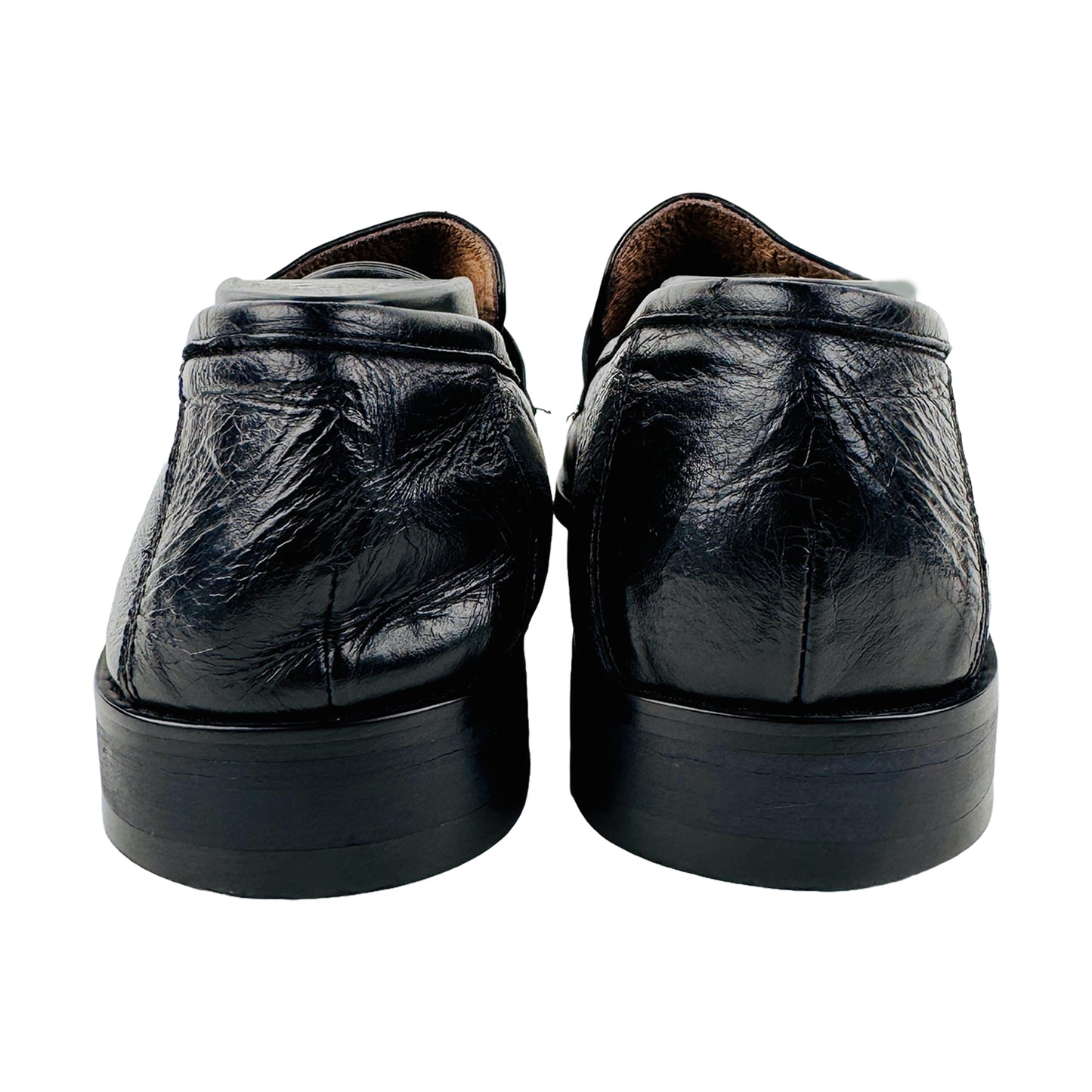 Hermes Men's Leather Black With H Logo Loafer Shoes (Size 40)