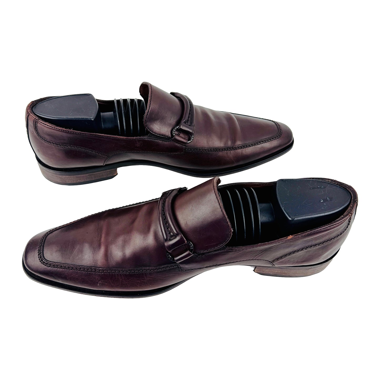 Hugo Boss Men's Dark Brown Strap Loafer Shoes (Size 41/41.5)