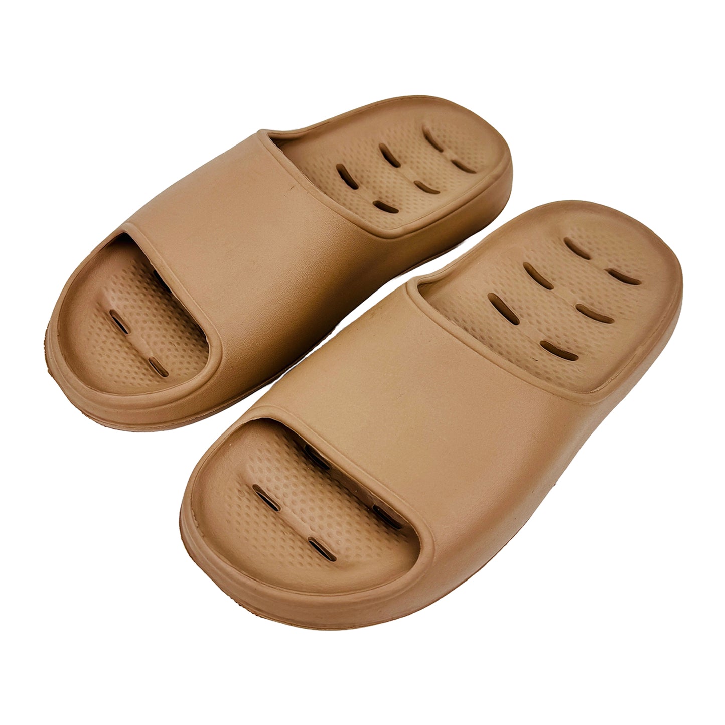Imported Women's Beige Casual Slides (Size 36/37)